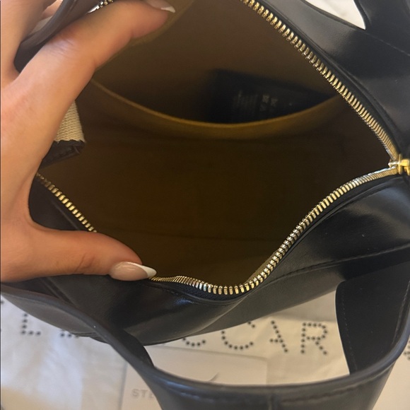 Stella McCartney Black Tote with Logo Strap - Picture 5 of 8